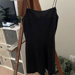 black romper w/ silver flecks